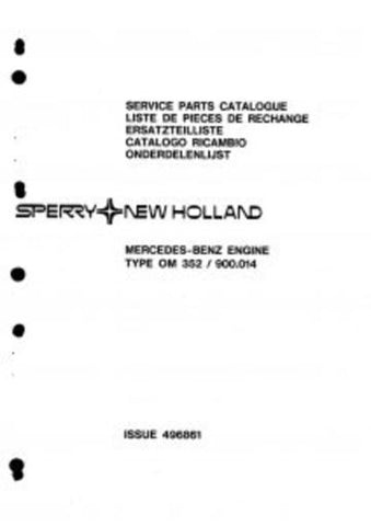 Parts Manual - New Holland OM 352 900.014 Tractor Download