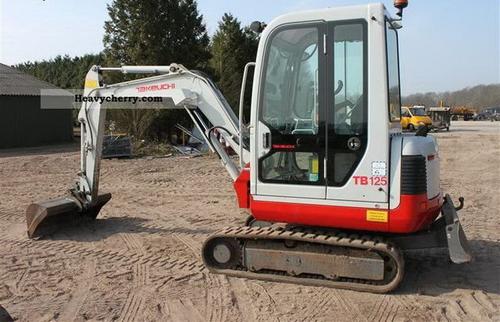 Parts Manual - Takeuchi TB125 Mini Compact Excavator Book No.BE5Z006 Serial No.12510009- Download