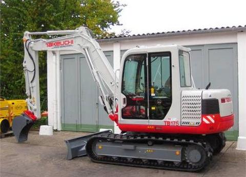 Download Takeuchi TB175 Mini Compact Excavator Book No.BL3Z008 Serial No.17510003