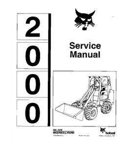 SERVICE MANUAL - BOBCAT 2000 COMPACT TRACK LOADER 6566180