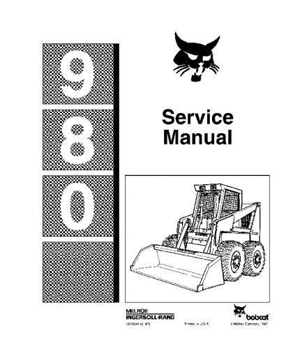 SERVICE MANUAL - BOBCAT 980 SKID STEER LOADER 