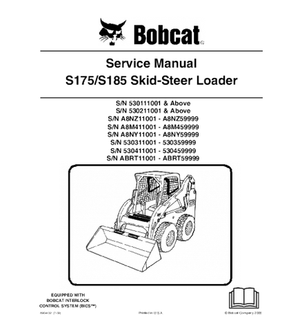 SERVICE MANUAL - BOBCAT S175, S185 SKID STEER LOADER SERIES 