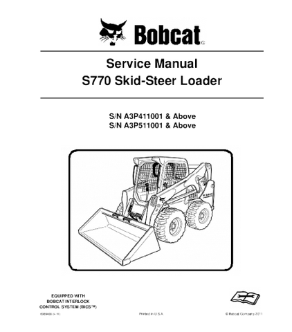 SERVICE MANUAL - BOBCAT S770 SKID STEER LOADER DOWNLOAD