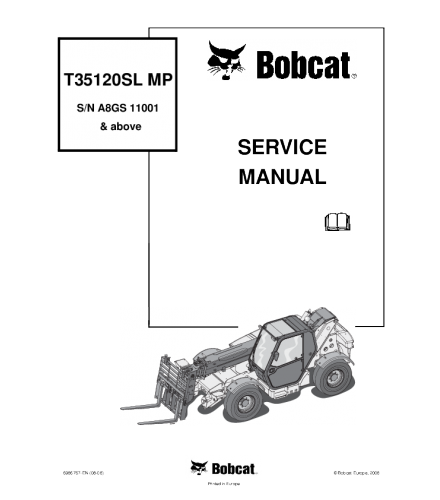 Download Bobcat T35120sl Telescopic Handler Service Repair Manual