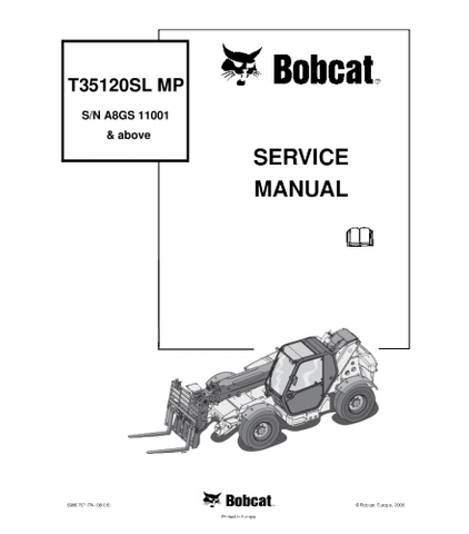 Download Bobcat T35120sl Telescopic Handler Service Repair Manual