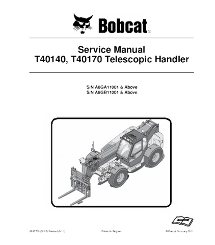 Download Bobcat T40140 T40170 Telescopic Handler Service Repair Manual