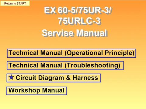 SERVICE MANUAL - HITACHI EX60-5 EX75UR-3 EX75URLC-3 DOWNLOAD