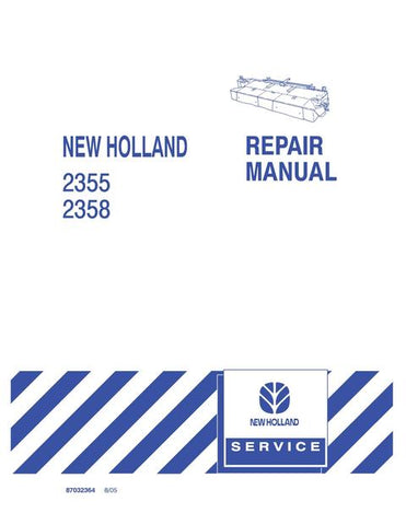 SERVICE MANUAL - NEW HOLLAND 2355 AND 2358 DISC AUGER HEADER 87032364