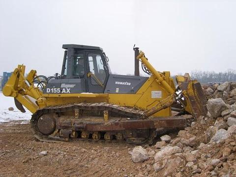 SERVICE MANUAL + OPERATION & MAINTENANCE MANUAL - KOMATSU D155AX-3 SUPER DOZER  