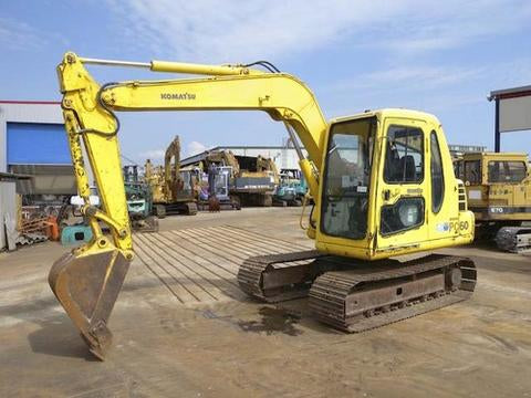 SERVICE MANUAL + OPERATION & MAINTENANCE MANUAL - KOMATSU PC60-7 HYDRAULIC EXCAVATOR  