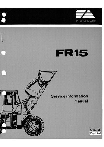 Service Information Manual - New Holland FR15 Wheel Loader 73127735