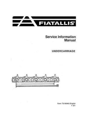 Service Instructions Manual - New Holland Undercarriage 73136963