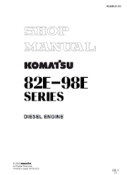 Service Manual - 2008 KOMATSU 82E-98E Series Diesel Engine 