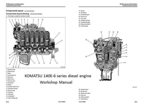 Service Manual - 2011 KOMATSU 140E-5 Series Diesel Engine
