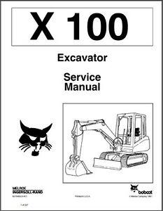 Service Manual - Bobcat X100 Excavator 