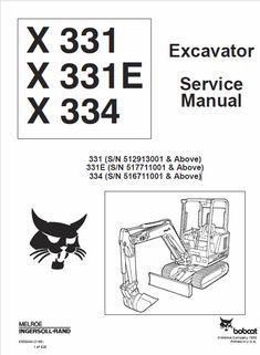 Service Manual - Bobcat X331, X331E, X334 Hydraulic Excavator
