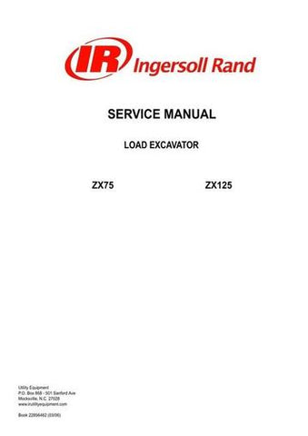 Service Manual - Bobcat ZX75 , ZX125 Excavator 