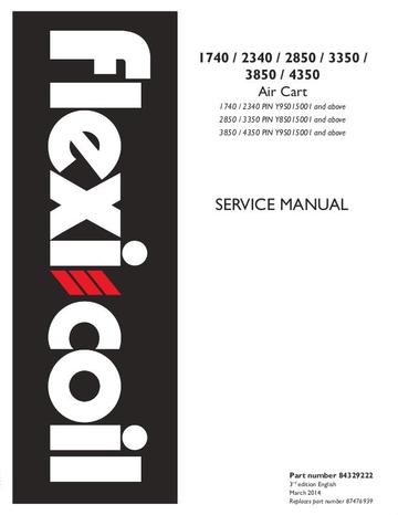 Service Manual - Case IH 1740 2340 2850 3350 3850 4350 84329222