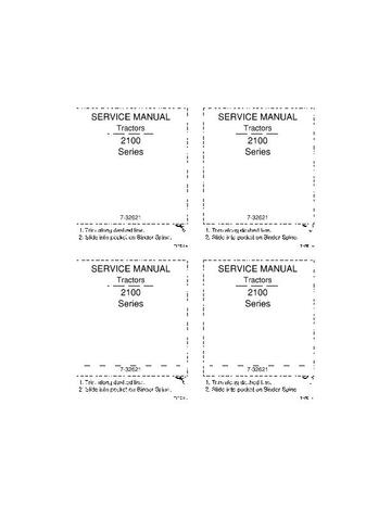 Service Manual - Case IH 2100 Series Tractor