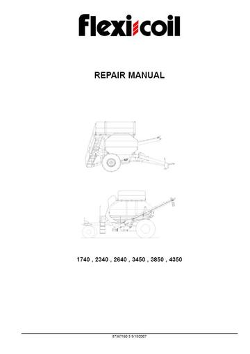 Service Manual - Case IH Flexicoil 40 and 50 Series (1740/2340/2640/3450/3850/4350) Air Cart 