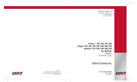 Service Manual - Case IH Quadtrac 470 500 540 580 620 Rowtrac 370 420 470 500 Steiger 370 420 470 500 540 580 620 47935529 47935529