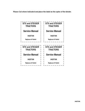 Service Manual - Case IH STX Steiger 280 330 380 430 480 285 335 385 435 485 530 535