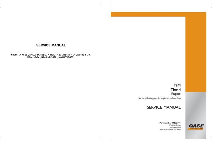 Service Manual - Case ISM Tier 4 Engine 47632293