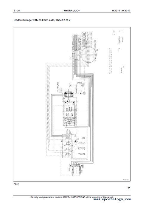 Case WX210 WX240 Hydraulic Excavator Service Manual