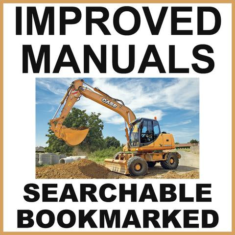 Service Manual- Collection of 2 files - Case WX145, WX165 and WX185 Excavator & Operators Manual - IMPROVED 