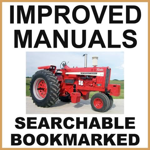 Service Manual - Collection of 2 files: IH International 1256 Tractor & Illustrated Parts Catalog Manual - IMPROVED