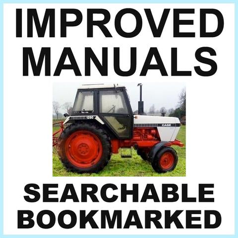 Collection of 3 files: Case David Brown 1290 Tractor Factory & Shop Manual & Illustrated Parts Catalog Manual - IMPROVED