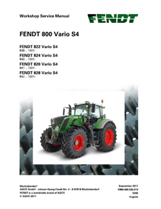 Service Manual - Fendt 822, 824, 826, 828 Vario Tier 4 Tractor