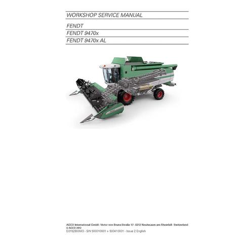 Service Manual - Fendt 9470 Combine Harvester