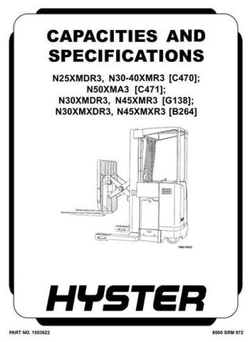 Service Manual - Hyster N25XMDR3, N30XMR3, N40XMR3 Electric Forklift Truck C470 Series 