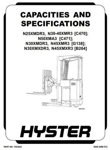 Service Manual - Hyster N30XMXDR3, N45XMXR3 Electric Reach Truck B264 Series