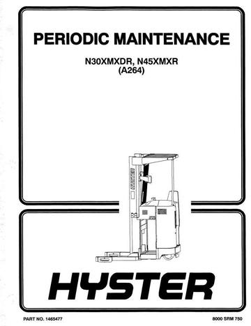 Service Manual - Hyster N30XMXDR, N45XMXR Electric ForkLift Truck A264 Series