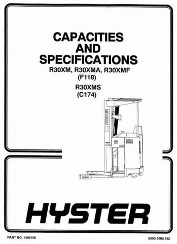 Service Manual - Hyster R30XMS Electric Reach Truck C174 Series