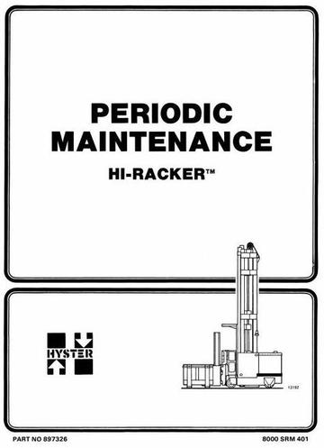 Service Manual - Hyster R40EH Electric Reach Truck C176 Series
