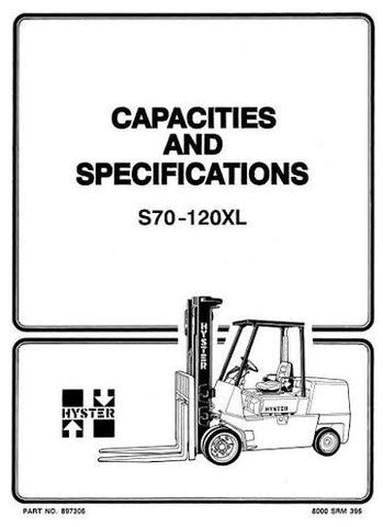 Service Manual - Hyster S70XL, S80XL, S100XL, S110XL, S120XL, S120XLS Forklift Truck D004 Series 