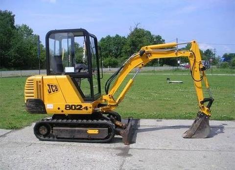 Service Manual - JCB 802 802.4 802 Super Mini Excavator Download 