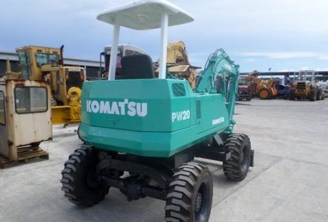 Service Manual  - KOMATSU PW20-1 PW30-1 Wheeled Excavator SEBM021F0102