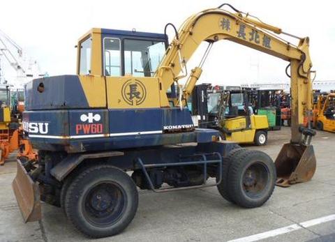 Service Manual - KOMATSU PW60-3 Wheeled Excavator SEBM020B0303