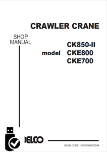 Service Manual - Kobelco CK850-II CKE800 CKE700 Crawler Crane Download 