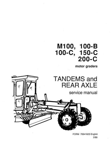 Service Manual - NEW HOLLAND FIAT ALLIS M100 100B 100C 150C 200C Motor Grader Tandems and Rear Axle 70682501