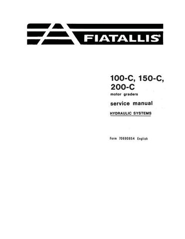 Service Manual - New Holland 100-C 150-C 200-C Motor graders Hydraulic Systems 70690854