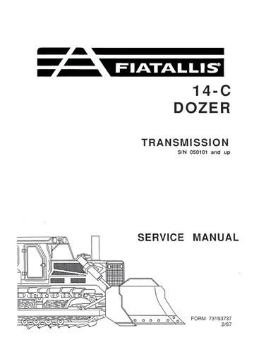 Service Manual - New Holland 14-C Dozer Transmission 73153737