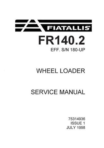 Service Manual - New Holland 140.2 Wheel Loader 75314936