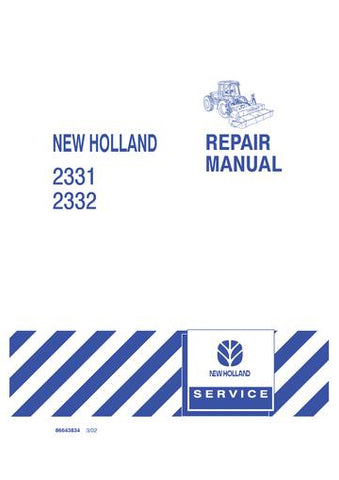 Service Manual - New Holland 2331, 2332 Disc Headers 86643834