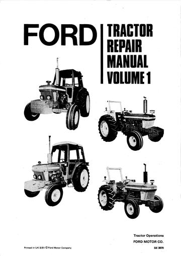 Service Manual - New Holland 2610 3610 4110 4610 5610 Tractor 81921357