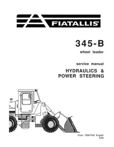 Service Manual - New Holland 345-B Wheel Loader Hyadraulics & Power Steering 73067440